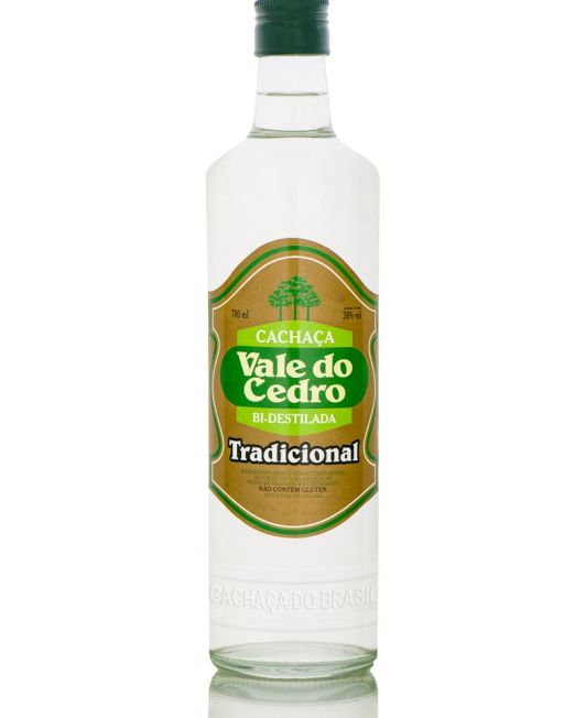 CACHAÇA VALE DO CEDRO BI-DESTILADA TRADICIONAL - 700 ML